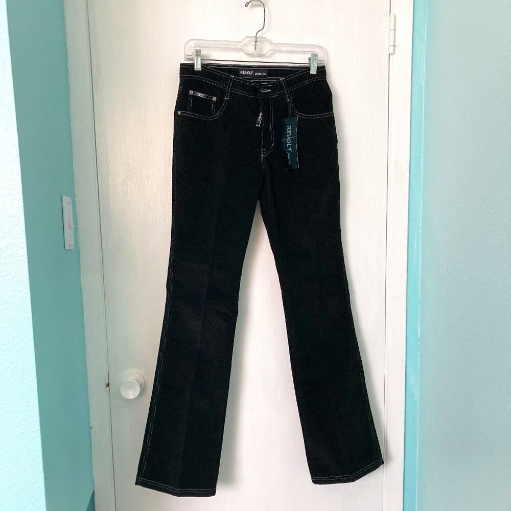 Revolt Jeans Co 9/10 Black Corduroy Jeans NWT